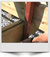 How to install the deck foot anchor